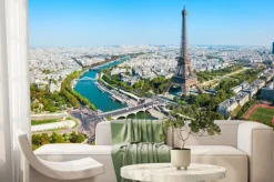 Fototapeta: Widok na wieżę eiffla w paryżu