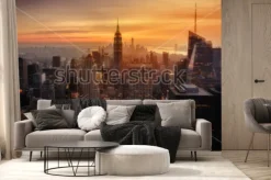 Fototapeta: Widok z góry na wieżowce nowego jorku