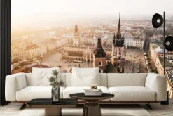 Fototapeta: Widok z lotu ptaka na krakowski rynek