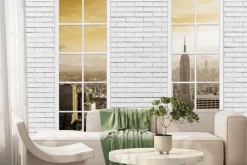 Fototapeta: Widok z okna na panoramę nowego jorku