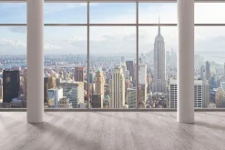 Fototapeta: Widok z wieżowca na duże miasto