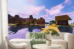 Fototapeta: Wieś w minecrafcie