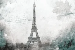 Fototapeta: Wieża eiffla na abstrakcyjnej teksturze betonu