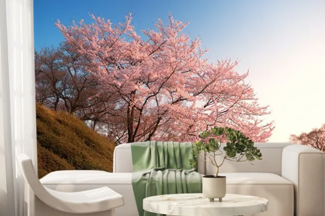 Fototapeta: Wiśni na kiyomizu-dera, kyoto, japonia