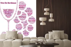 Fototapeta: Wino z bordeaux word chmura