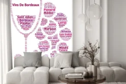 Fototapeta: Wino z bordeaux word chmura