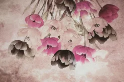 Fototapeta: Wiszące kolorowe kwiaty tulipanów