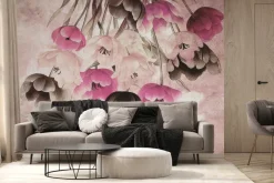 Fototapeta: Wiszące kolorowe kwiaty tulipanów