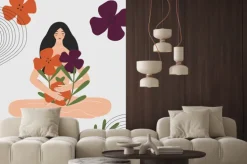 Fototapeta: Woman health and gynecology concept. wild and natural female