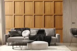 Fototapeta: Wood panel cabinet wooden background