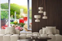 Fototapeta: Włoskie jedzenie - przystawki (antipasti) w oknie