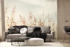 Fototapeta: Wschód słońca nad łąką i naturalnym pejzażem