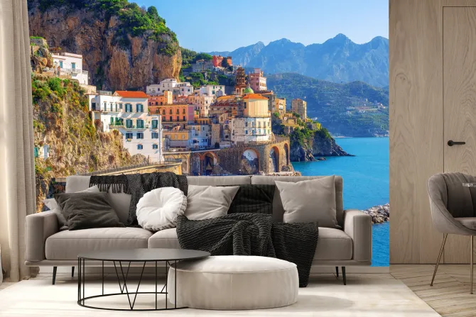 Fototapeta: Wybrzeże amalfi włoski krajobraz