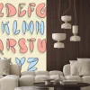 Fototapeta: Wyciągnąć rękę alfabet. ki satynowa niewymuszone bubble alphabet.