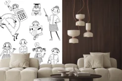 Fototapeta: Wyciągnąć rękę nauczyciela i uczniów.