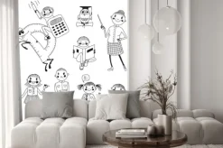 Fototapeta: Wyciągnąć rękę nauczyciela i uczniów.