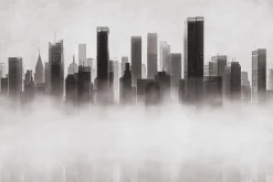 Fototapeta: Wysokie budynki we mgle
