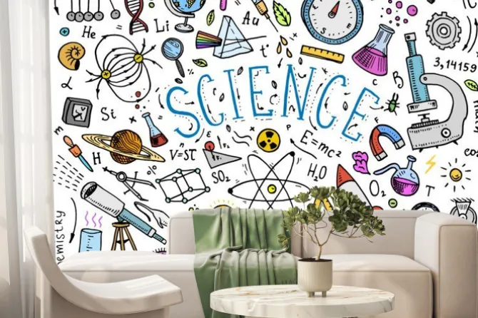 Fototapeta: Wzory z fizyki i matematyki na tablicy