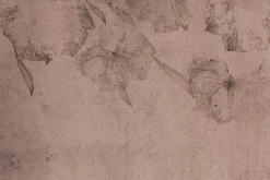 Fototapeta: Wzór kwiatów na betonowej ścianie