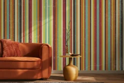 Fototapeta: Wzór w kolorowe vintage paski