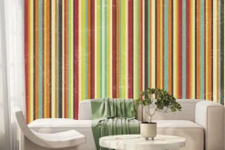 Fototapeta: Wzór w kolorowe vintage paski