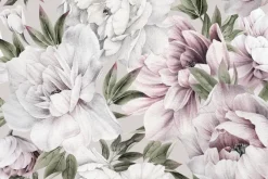 Fototapeta: Wzór z jasnymi piwoniami