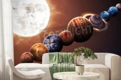 Fototapeta: Wzrost jakości planet układu słonecznego. elementy tego zdjęcia