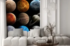 Fototapeta: Wzrost jakości planet układu słonecznego.