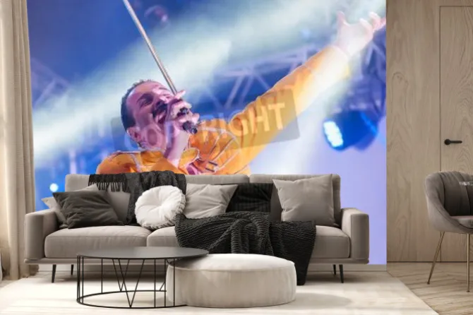 Fototapeta: Yateley, uk - june 30, 2012: professional freddie mercury tribute