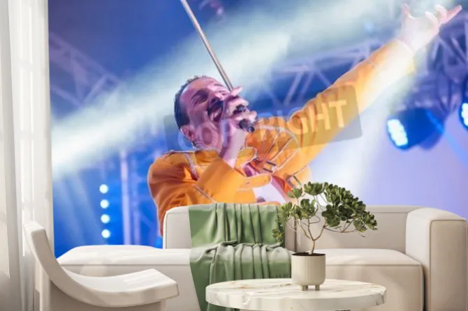 Fototapeta: Yateley, uk - june 30, 2012: professional freddie mercury tribute