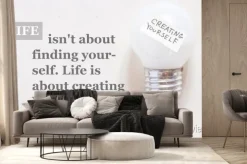 Fototapeta: Życie nie polega na znalezieniu się. życie jest o tworzeniu yourse