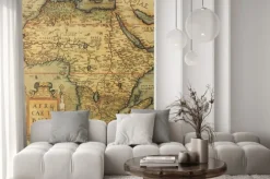 Fototapeta: Zabytkowa mapa afryki