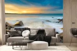 Fototapeta: Zachód słońca na plaży