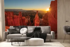 Fototapeta: Zachód słońca wśród pustynnych skał