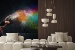 Fototapeta: Zatańcz z kolorowych pigmentów