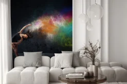 Fototapeta: Zatańcz z kolorowych pigmentów