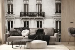 Fototapeta: Zdjęcie starej kamienicy z balkonami