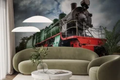 Fototapeta: Zdjęcie starej lokomotywy