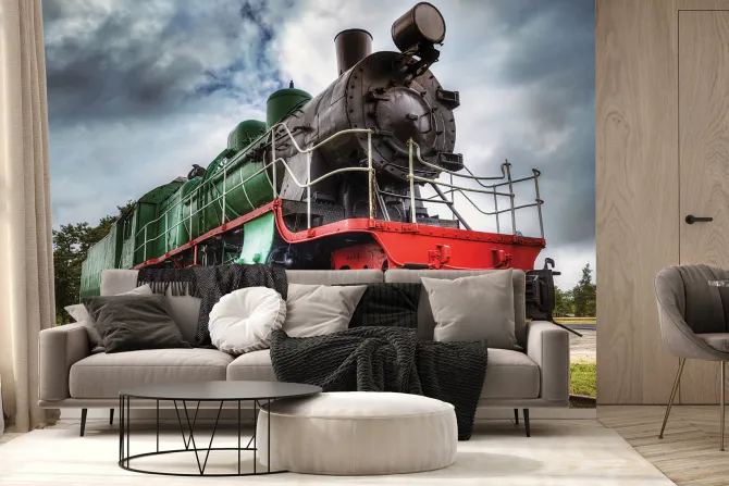 Fototapeta: Zdjęcie starej lokomotywy