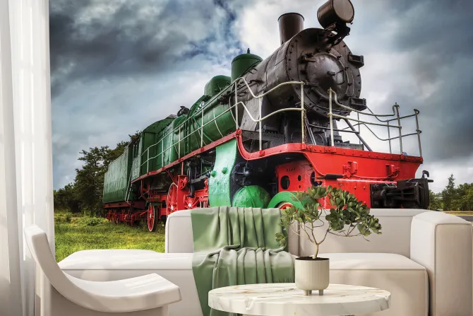 Fototapeta: Zdjęcie starej lokomotywy