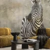 Fototapeta: Zebra w roślinnej scenerii