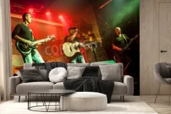 Fototapeta: Zespół wykonuje na scenie muzyki rockowej