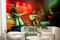 Fototapeta: Zespół wykonuje na scenie muzyki rockowej