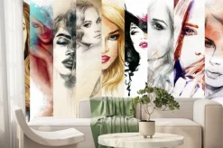 Fototapeta: Zestaw kobiecych portretów