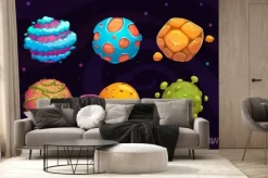 Fototapeta: Zestaw kreskówek fantasy planety