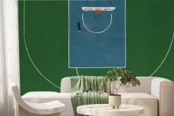 Fototapeta: Zielone boisko do koszykówki