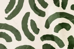 Fototapeta: Zielone kreski na beżowym tle abstrakcyjny wzór