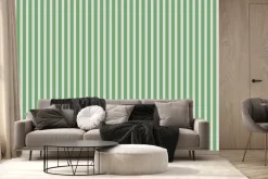 Fototapeta: Zielone paski na białym tle