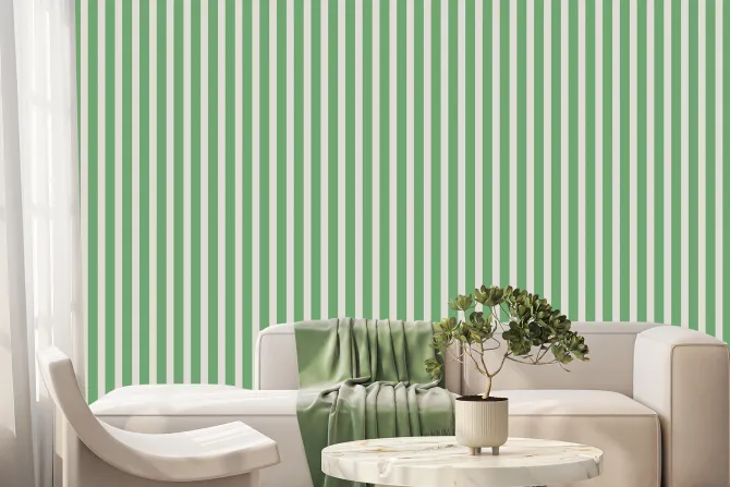 Fototapeta: Zielone paski na białym tle