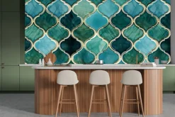 Fototapeta: Zielono-turkusowy marokański wzór